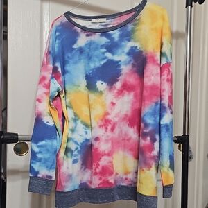 Colorful Tie-Dye Women's Sweatshirt